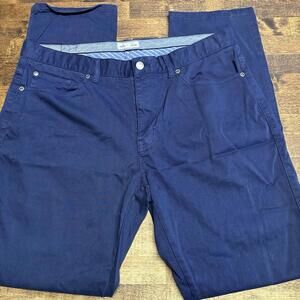 Peter Millar Pants Men’s Chino Size 36x30 Blue Soft Casual Business Golf